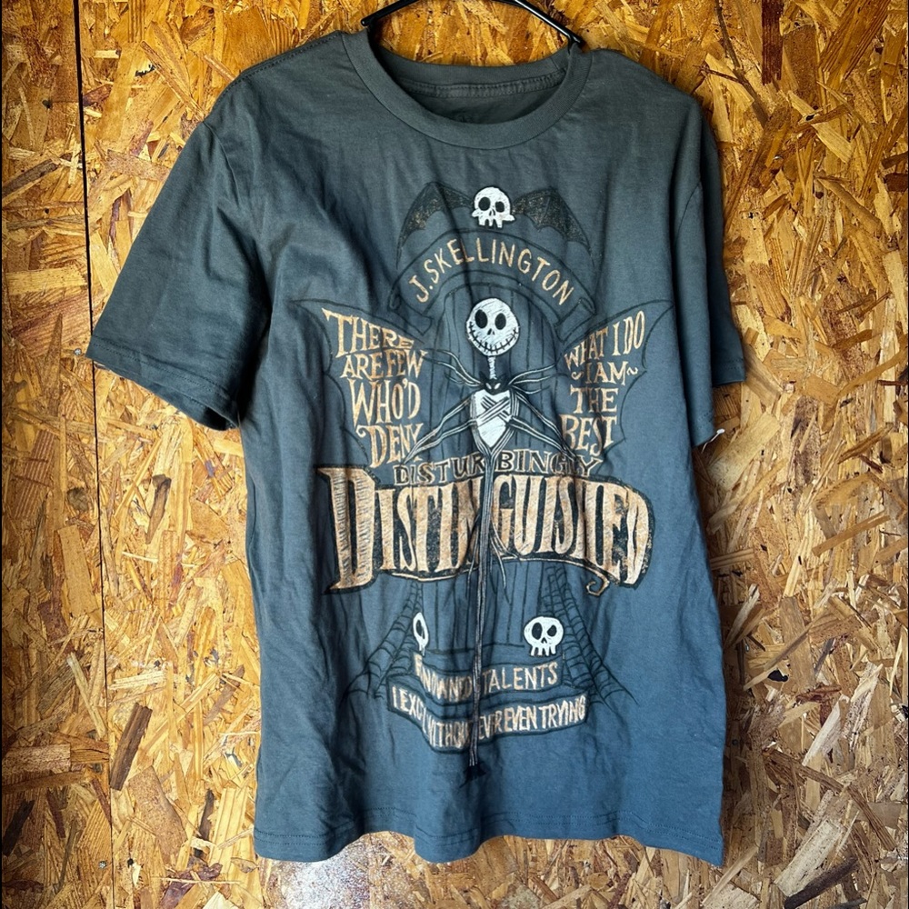 Jack Skellington disney store grey tee Large